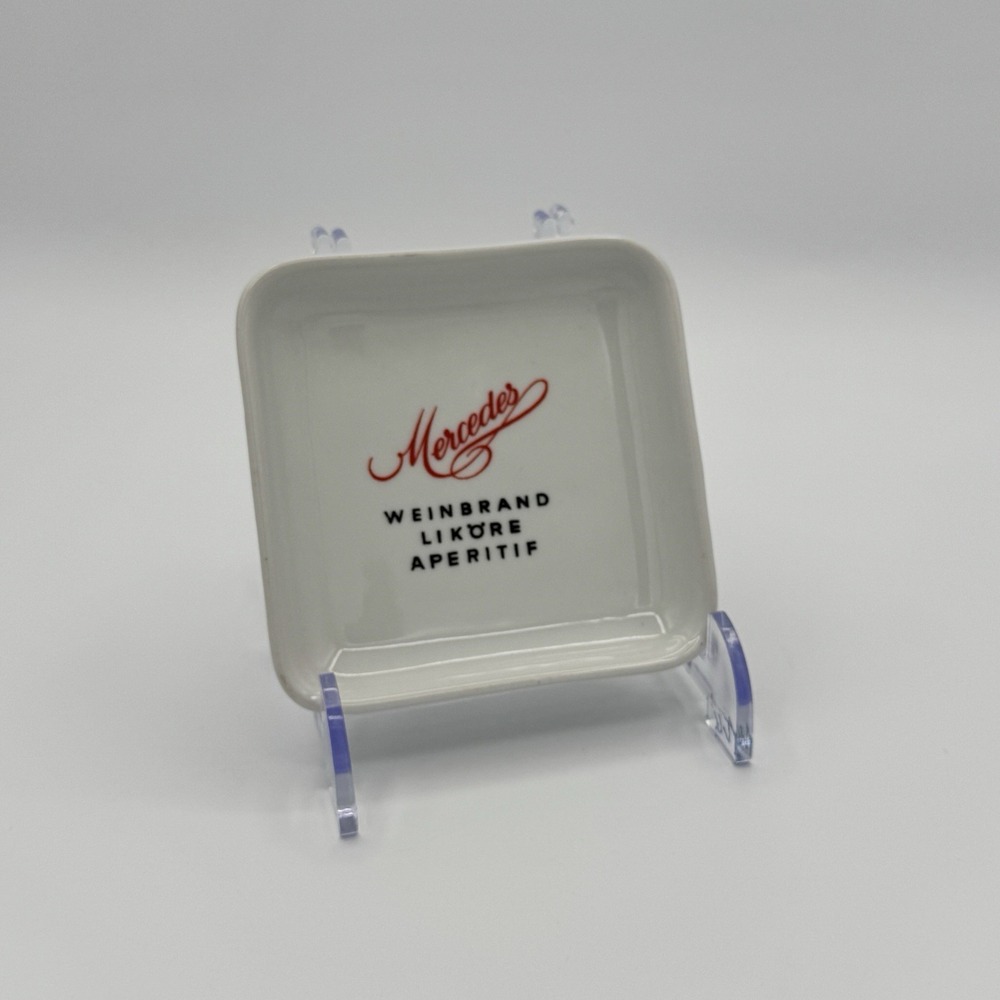 Vintage Mercedes Weinbrand‎ Likor Aperitif Porcelain Trinket Dish Germany Retro